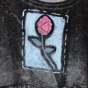 Vintage 90s Black velvet toddler dress/jumper.